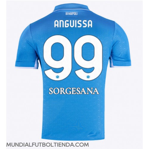 Camiseta SSC Napoli Frank Anguissa #99 Primera Equipación Replica 2024-25 mangas cortas